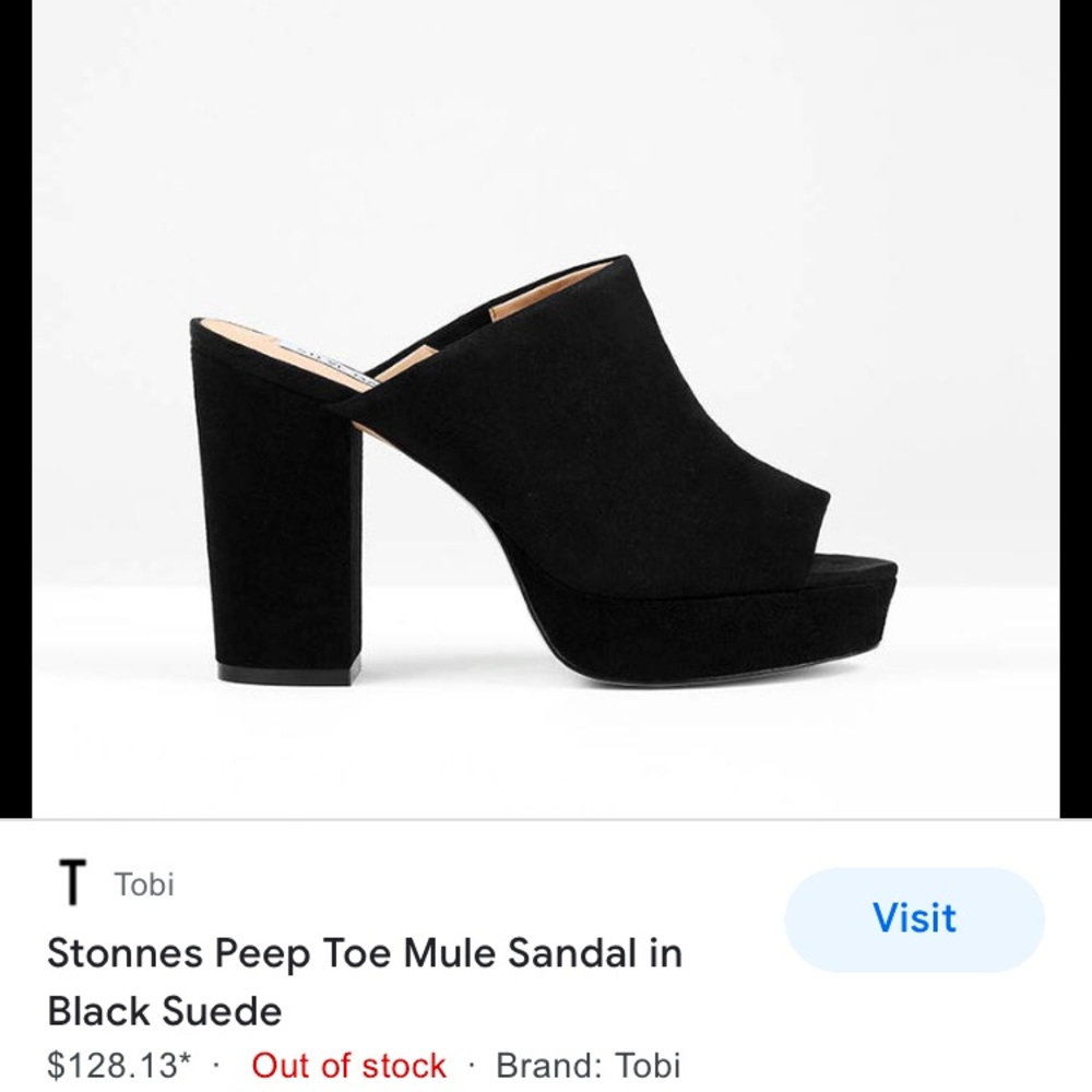 Steve Madden stonnes open toe mule. Great condition size 8